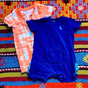 2 one piece rompers 12-18 months